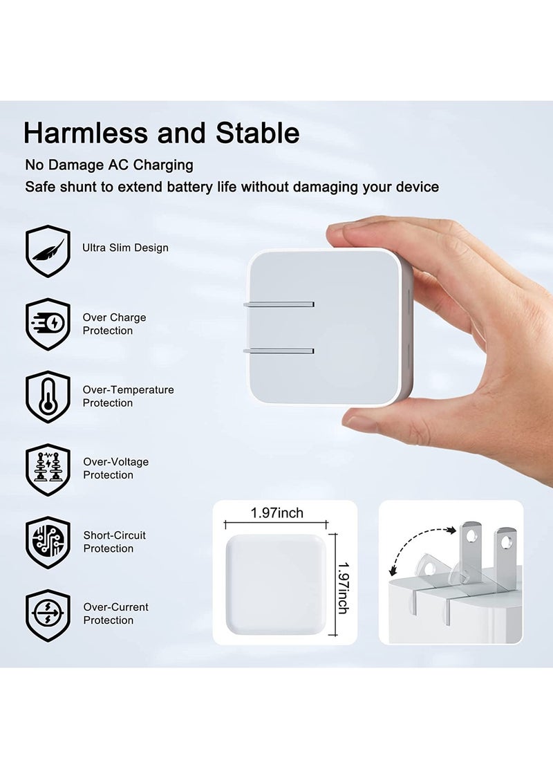 Generic - iPhone Fast Charger Plug & Cable 10FT iPhone 20W USB C USB C Charger Power Adapter w/ USB C to Lightning Cable iPhone - Image 1