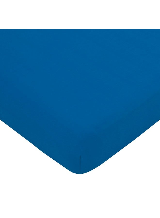 NoJo مجموعة سرير أطفال من NOJO ووارنر براذرز باتمان بات-تيك باللون الأزرق الداكن، الأزرق الفاتح، الأزرق الملكي، والأسود - 4 قطع: لحاف، شريحة قاع ملائمة، شريحة قمة مسطحة، وغطاء وسادة قابل للعكس - Image 3