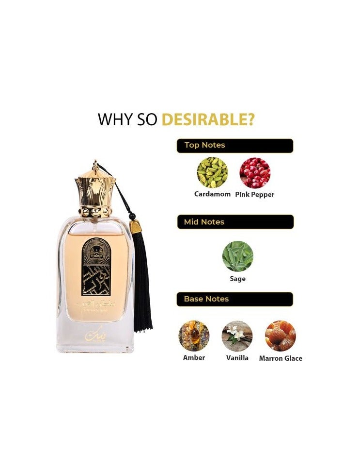 NUSUK SPRAY SULTAN AL ARAB  EAU DE PARFUM FOR MALE100ML - Image 2
