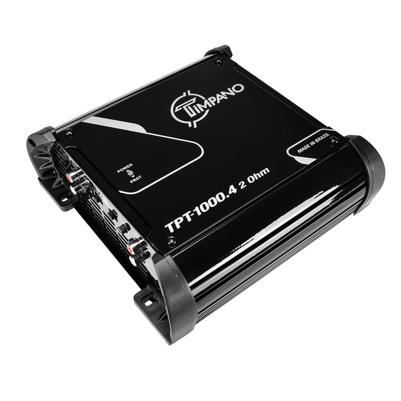 Timpano TPT-1000.4 Compact 4 Channel Car Audio Amplifier â€“ 4 x 260 Watts at 2 Ohms â€“ High Power Stereo 12 Volts Full Range Class D Amp Bridgeable - Image 1