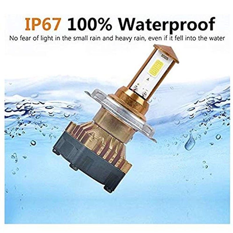 AOWbikes Super Bright Led Headlight Bulb with H4 Fitting for Honda Dio Bs4, Multi - Image 4
