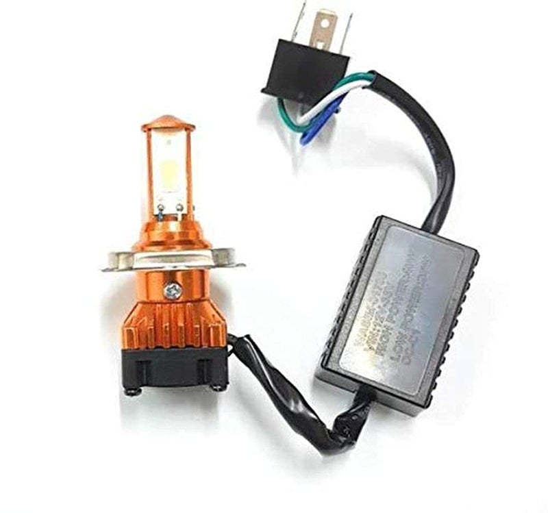 AOWbikes Super Bright Led Headlight Bulb with H4 Fitting for Honda Dio Bs4, Multi - Image 1