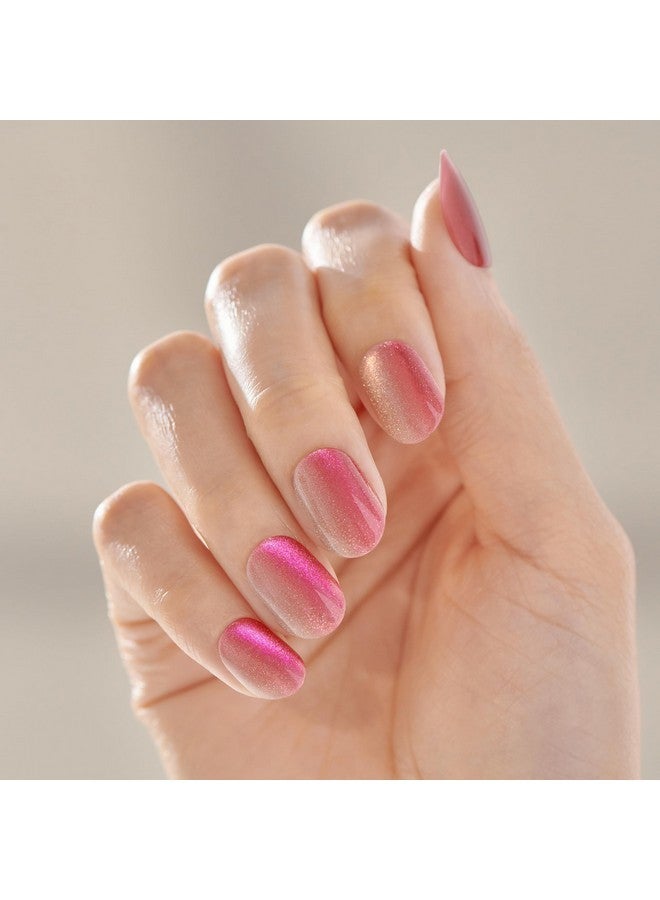 Impress Press No Glue Mani Press-On Nails, Color Fx, 'Walk Out', Pink, Short Size, Oval Shape, Includes 30 Nails, Prep Pad, Instructions Sheet, 1 Manicure Stick, 1 Mini File - Image 2