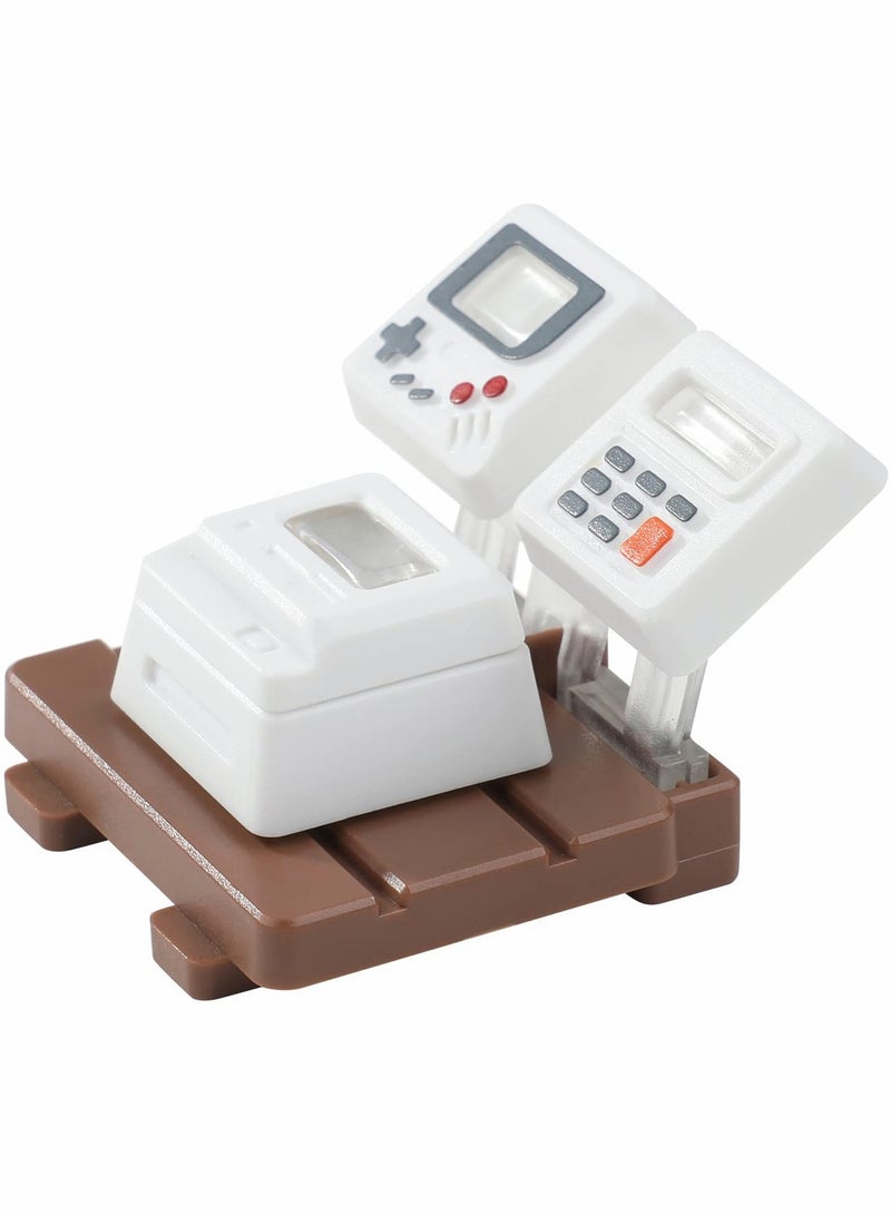 Mini Esc Keycap with 3 Detachable Panels, Backlit OEM Profile Keycap for Gaming Keyboards, DIY Replacement Keycap for Mechanical MX Switches - White Decoration. - Image 1