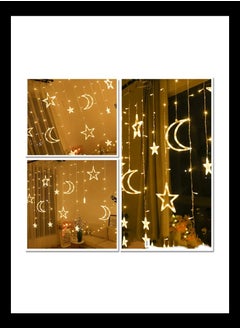 Yuwell 3.5M Ramadan Light For Home Decoration Star And Moon Shaped Led Light For Indoor Outdoor Decoration Warm White Multimode Operated Decorative Light 8 Modes  - Image 4