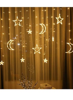 Yuwell 3.5M Ramadan Light For Home Decoration Star And Moon Shaped Led Light For Indoor Outdoor Decoration Warm White Multimode Operated Decorative Light 8 Modes  - Image 2
