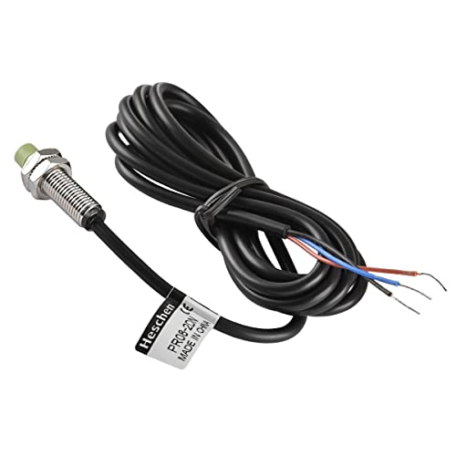 Heschen M8 Inductive Proximity Sensor Switch PR08-2DN Cylindrical Type Detector 2mm DC12-24V 3-Wire NPN NO(Normally Open) CE - Image 2