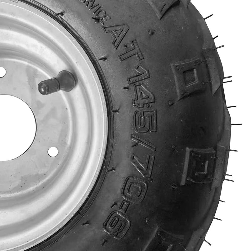 Togarhow 2 Pack of 145/70-6 6inch Tubeless Tires Wheels with Rim Suitable for ATV, Go-Kart, Mini Bike, ATV, Lawn Tires - Image 5
