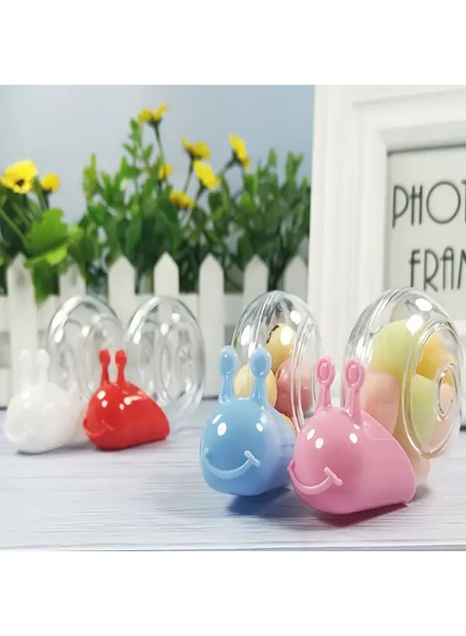 Pink 24pcs Creative Snail Wedding Favor Box Reusable Party Gift Box Packaging - Image 1