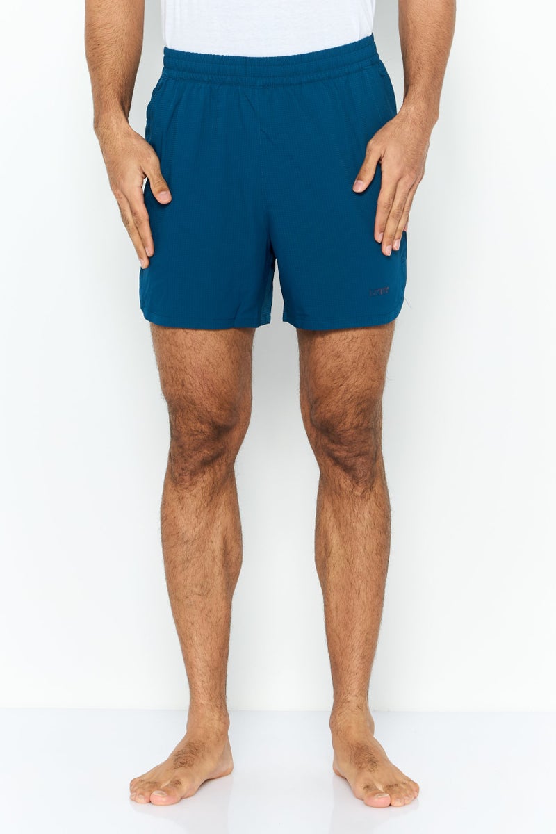 DKNY Men Micro Checkered Board Short, Poseidon  - Image 1