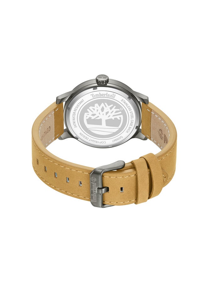 Timberland Men Driscoll Black Dial Leather Strap Analog Watch for Men, 43mm - Image 3