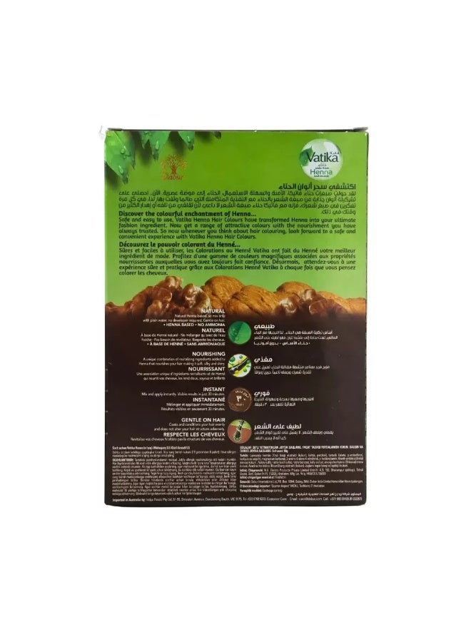 Vatika Pure Henna Conditioning Hair Color With Henna And Walnut- Mahogany 5.5 - Image 3
