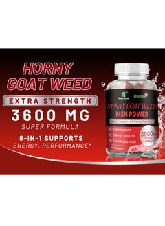 Horny Goat Weed Men Power Male Energy And Vitality ,Natural Energy & Stamina Booster,With Maca Tongkat Ali Tribulus Terrestris - 60 Vegan Gummies - pzsku/ZE7DDA66B7EBD86941D29Z/45/_/1734944044/184afef6-a09e-40ea-b009-db0df0bec55c