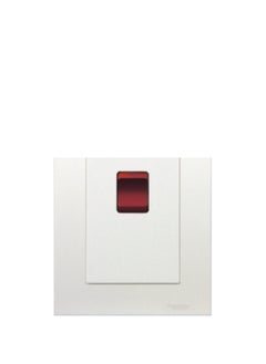 Schneider Electric 45A 250V Twin Gang Vertical Double Pole Switch with Neon - KBT31VDR45N