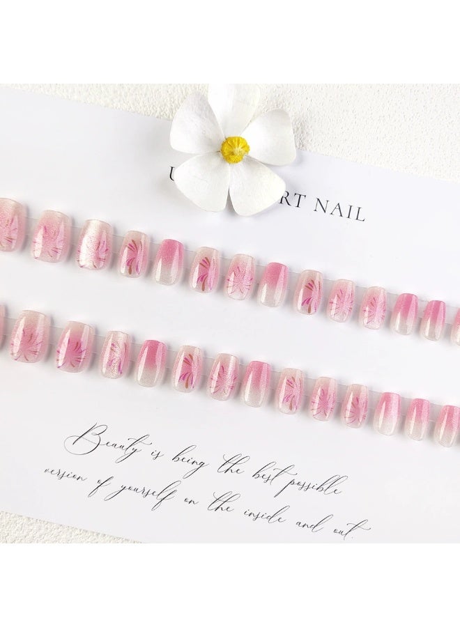 Goolsky تصميم أظافر الألعاب النارية - مجموعة نصائح أظافر قابلة للاستخدام، 24 قطعة قابلة لإعادة الاستخدام، لمسة لامعة للحفلات/المانيكير اليومي - Image 1