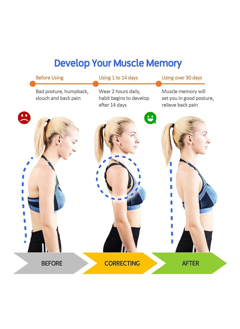 SYOSI - 1 Piece Smart Posture Corrector with Sensor Vibration Reminder for Men and Women, Backmedic Posture Reminder for Teens and Kids, Adjustable Angle and Straps to Help Maintain Correct Posture - Image 1
