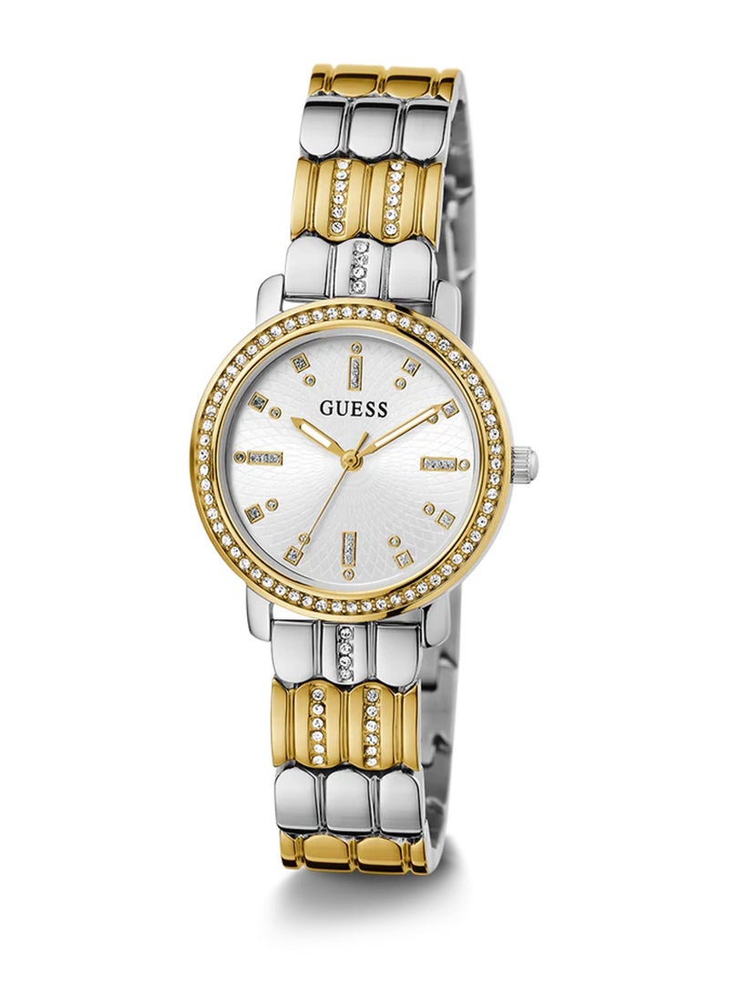 GUESS Women Two Tone Analog Quartz Stainless Steel Case Watch GW0612L2 - Image 5