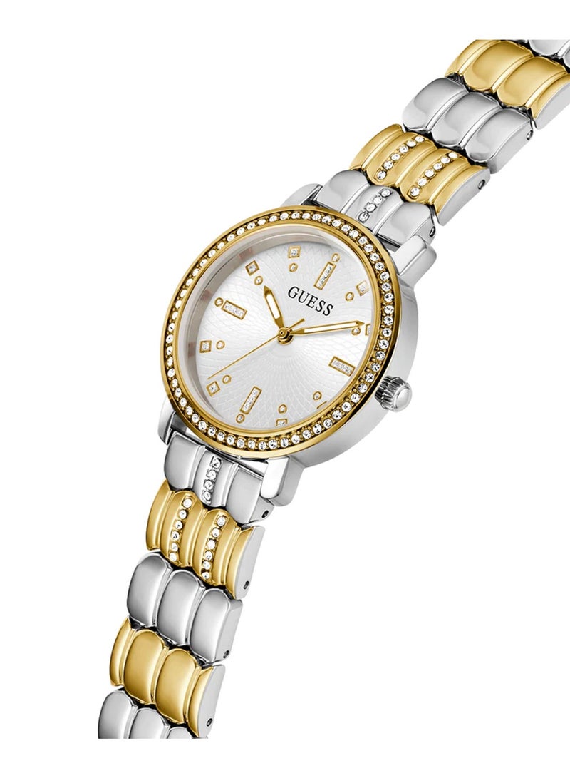 GUESS Women Two Tone Analog Quartz Stainless Steel Case Watch GW0612L2 - Image 2