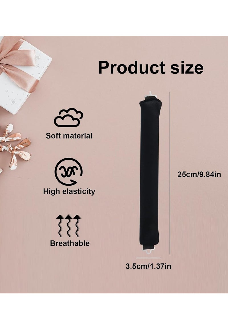 Mmmon 3 Pcs Hair Rollers Heatless Curling,High Resilience Heatless Curlers Headband Soft Silk No Heats Curling With Hair Rollers Lazy DIY Hair Styling Headband For Long And Medium Hair with Hook(Black)  - Image 2