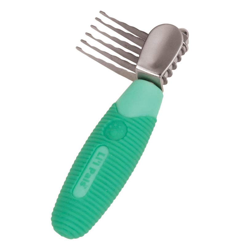Coastal Pet Li'l Pals Stainless Steel De-Matting Comb - Easy-Grip Handle for Pet Grooming Small Dogs - Image 1
