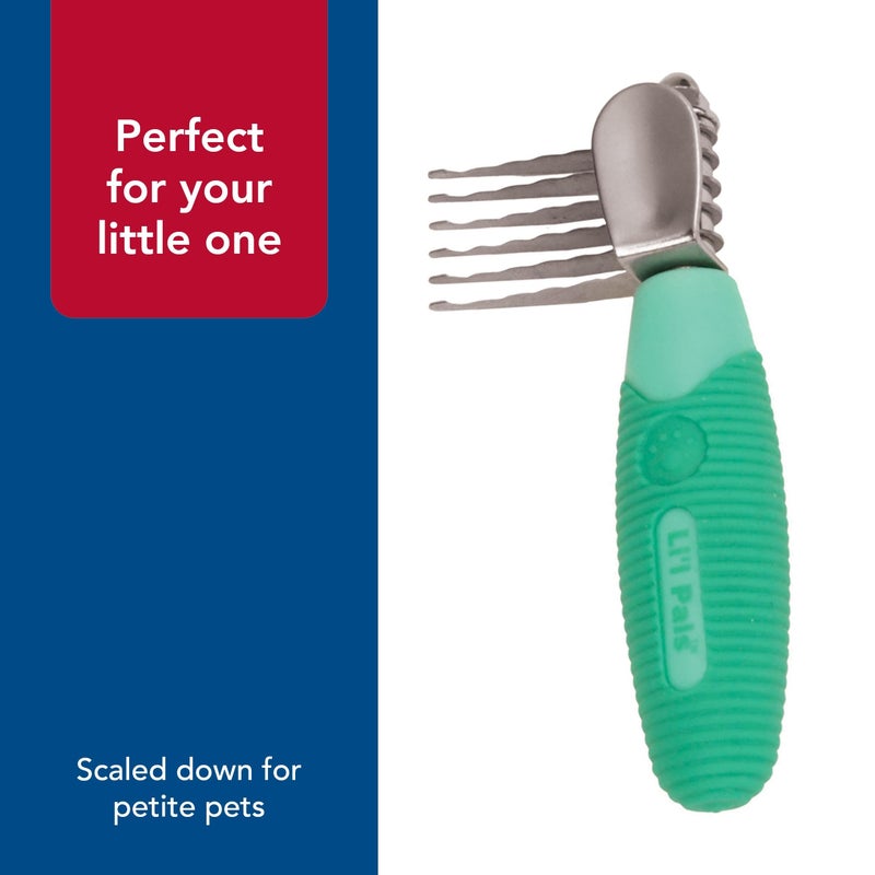 Coastal Pet Li'l Pals Stainless Steel De-Matting Comb - Easy-Grip Handle for Pet Grooming Small Dogs - Image 5
