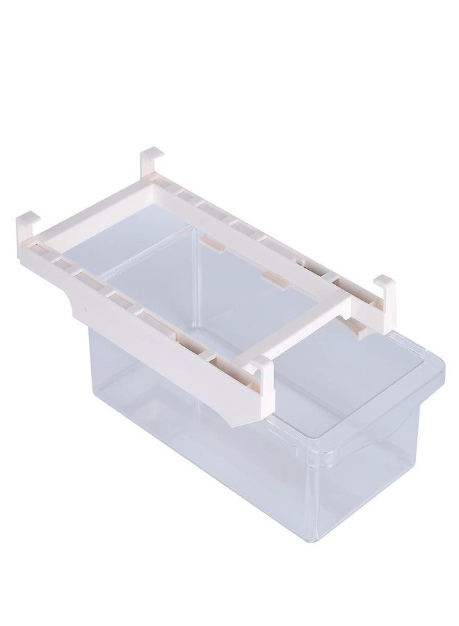 Beufee Fridge Drawer Organizer, Clear Refrigerator Organizer Bins Pull Out Storage Bins for Fridge Shelf Pullable Refrigerator Storage Box - Image 1