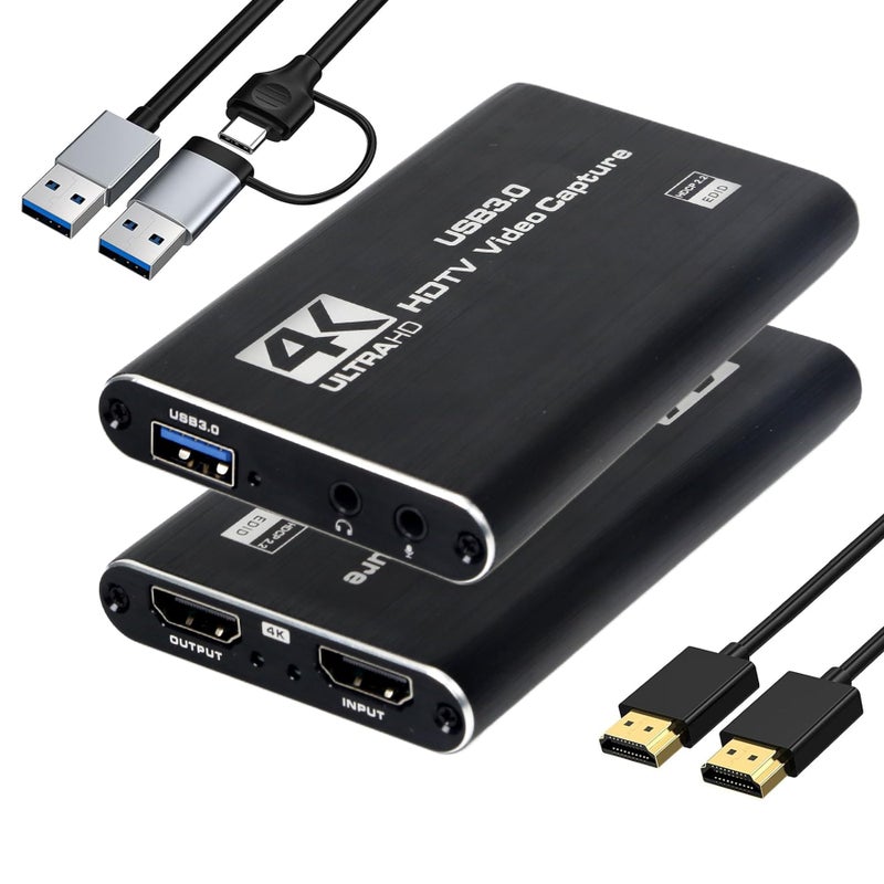 RGBlink 4K HDMI Capture Card for Streaming & Gaming, USB 3.0 Audio Video Capture Device 1080P 60FPS, Low Latency, HDMI Loop Out, Capture Card for PS5, Xbox, Nintendo Switch, PC, Mac, OBS - MSP231 - Image 1