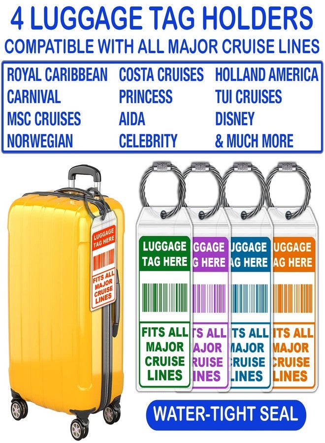 Pelto Cruise Ship Essentials 2025 Must Haves - Cruise Luggage Tags Holder, Cruise Approved Non-Surge Power Strip, Magnet Hooks, Lanyard, Towel Bands. Cruise Accessories for All Cruise Lines - Image 3