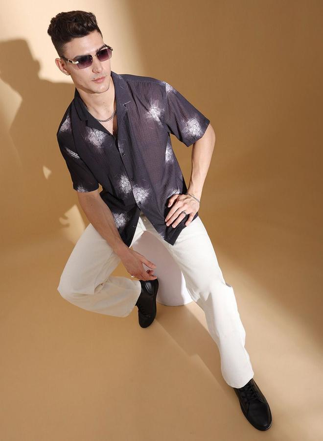 شركة المرآب الهندية قميص بقصة مريحة - Image 4