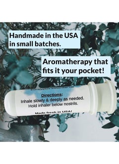 Urban ReLeaf Eucalyptus Essential Oil Aromatherapy Nasal Inhalers, Set of 2 — Pure Undiluted Australian Myrtaceae Oil, Easy Open Snap Top. Made in USA. Alcohol-Free. No Mess. Pocket Size.  - Image 3