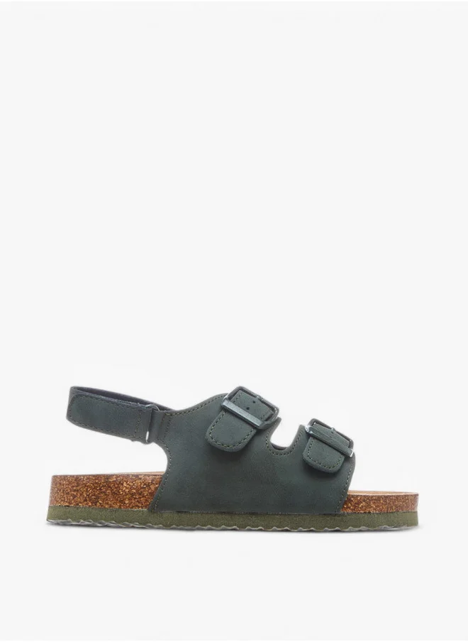 LBL by Shoexpress Buckle Accent Strap Sandals with Hook and Loop Closure