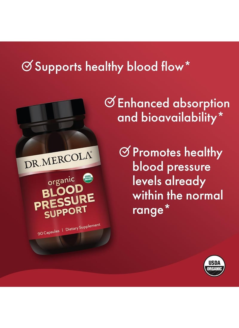 Dr. Mercola Organic Blood Pressure Support 90 Capsules Dietary Supplement  - Image 5