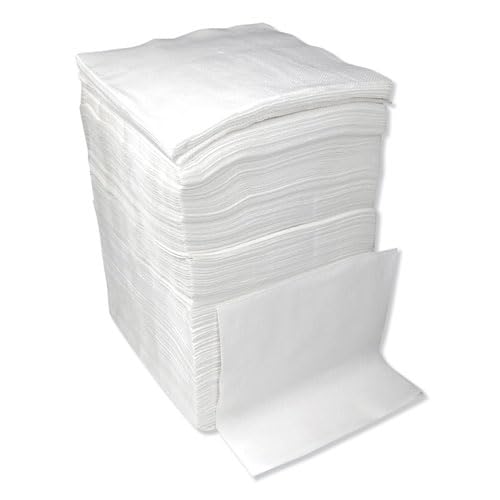 Pantryware Essentials Paper Lunch Napkins. 500 Count Lunch Napkins 1 Ply  White. 12 x 12 - Image 1