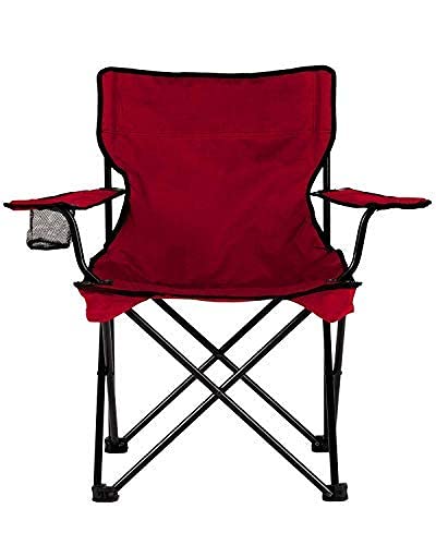Vachan Creation Vachan Creation Stainless Steel Folding Camp Chair with Matching Tote Bag MultiColor 