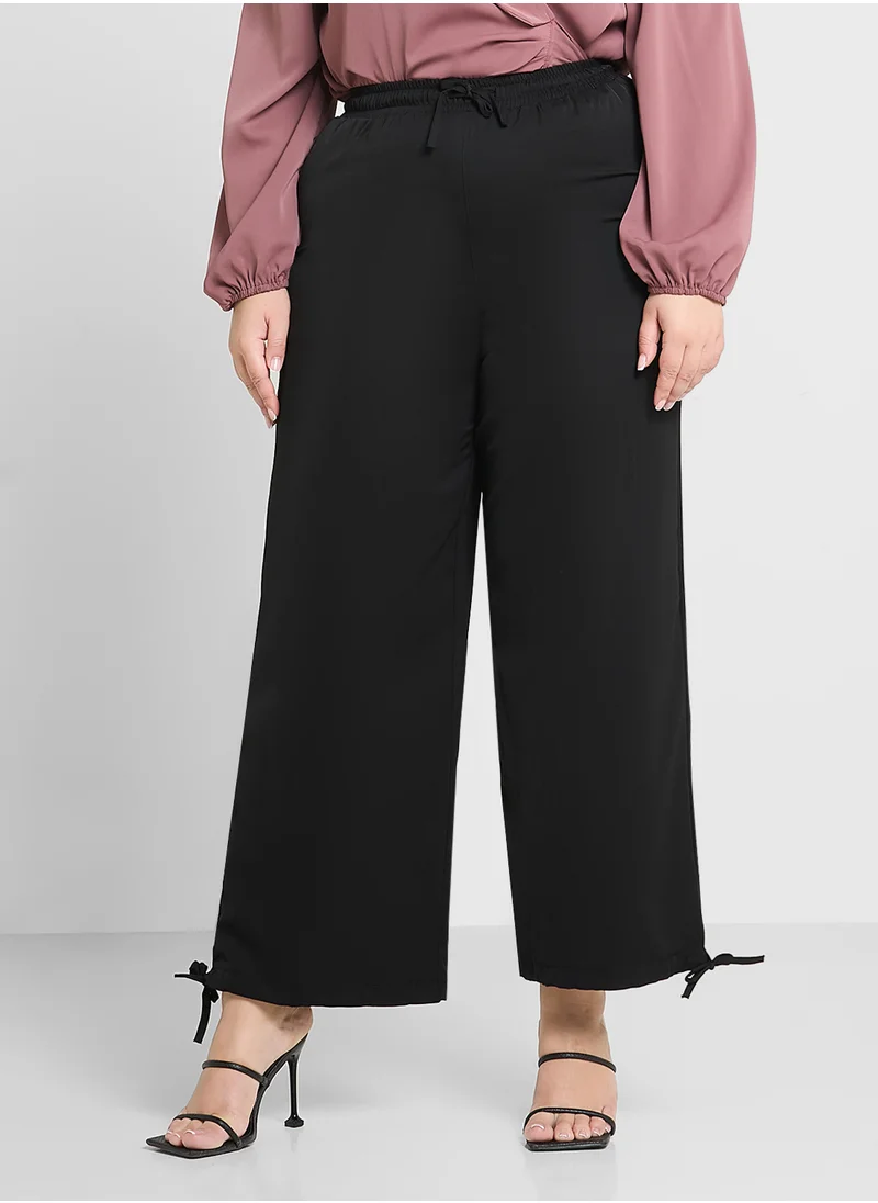 جينجر بلس Elasticised Waist Relaxed Fit Pants