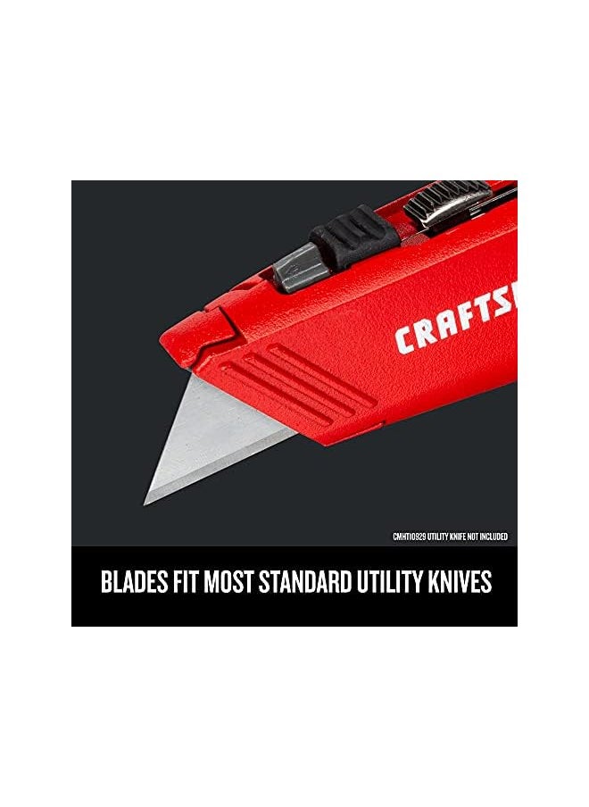 CRAFTSMAN - Utility Knife Blades, 100 Pack, For Drywall, Leather, Rubber And More (Cmht11921A) - Image 1