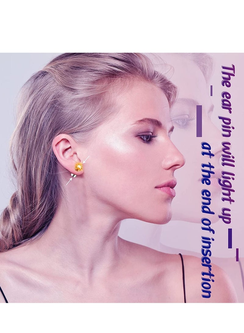 Excefore Led Earrings, 6 Pairs Changing Color Light Up LED Earrings Studs Flashing Blinking Rave Party Accessories Decoration Birthday Gifts for Men Women Mom Wife Girlfriend Friend Boyfriend - Image 4