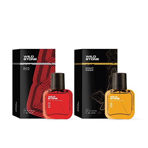 Wild Stone Night Rider and Red Long Lasting Perfume for Men, Pack of 2 (30ml each)|Perfume for Men - Image 1