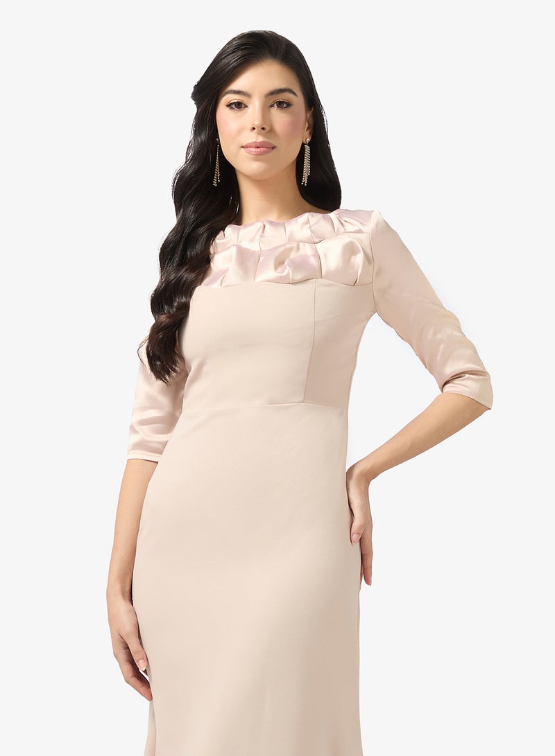 Namshi x Two Tone Mermaid Dress in Mikado - Image 4