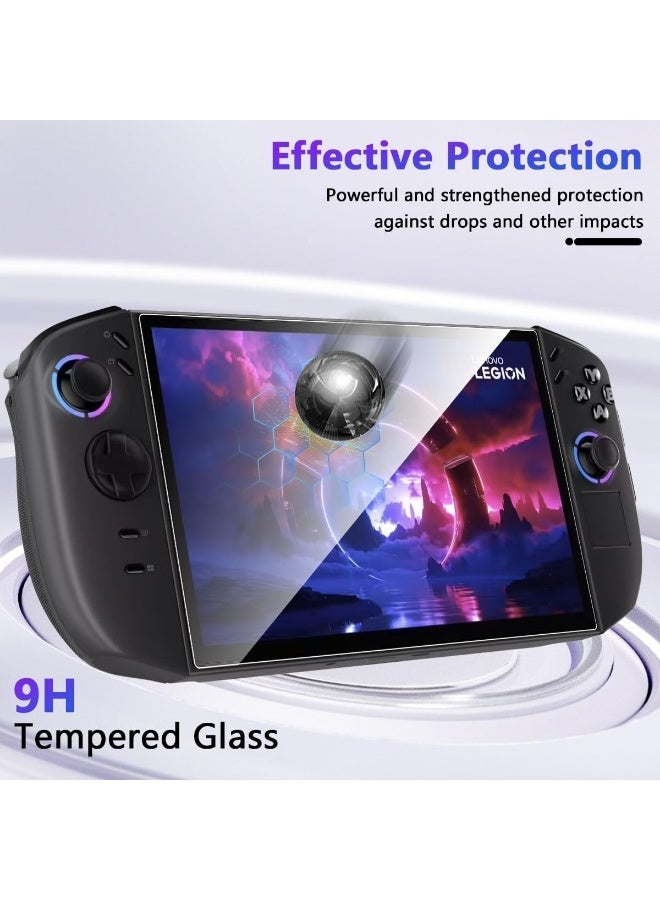 2 حزمة واقي الشاشة لشركة لينوفو ليجيون الذهاب 2 وحدة تحكم لعبة الفيديو المحمولة,حراس فيلم الزجاج المقوى,فقاعة مجانية,HD واضحة,مقاومة للغاية,مكافحة الخدش - Image 1