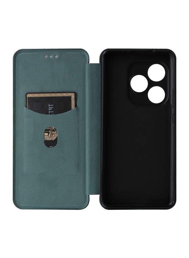 إيروريكس جراب هاتف Realme GT 6 / GT 6T مصنوع من ألياف الكربون وجلد قابل للطي - Image 4