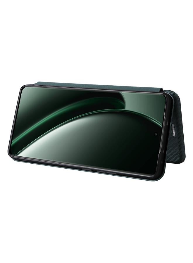 إيروريكس جراب هاتف Realme GT 6 / GT 6T مصنوع من ألياف الكربون وجلد قابل للطي - Image 5