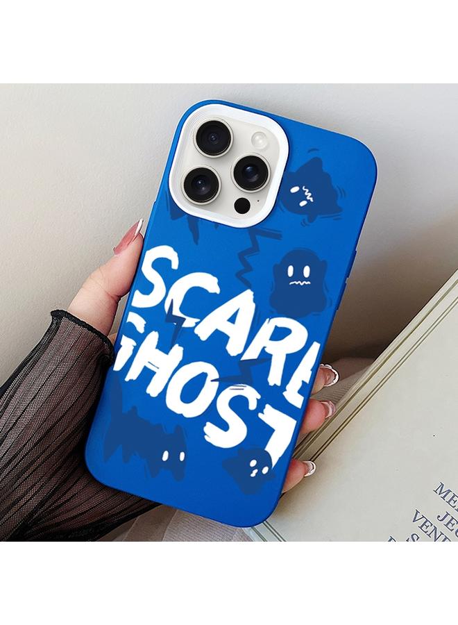 اس-توب جراب لهاتف iPhone 14 Pro Scared Ghost PC Hybrid TPU - Image 1
