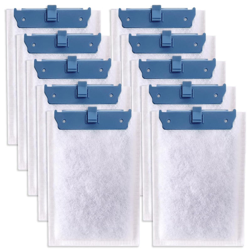 Pryitier 10 Pack Filter Cartridge for Tetra Whisper Bio-Bag Filters, Medium Replacement Filter Cartridges for Aquariums Compatible with Tetra Whisper Filters 10i / IQ10 / PF10 and 20 Gallons ReptoFilter - Image 1