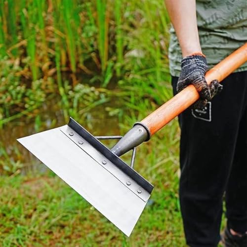 KRUFE Heavy Duty Hand Weeder for Weed Removal, Multipurpose Cleaning Shovel, Large Metal Shovel Scraper, Mud Remove Tool with Anti-Splash Panel, Gardening Tools for Home Garden(Without Handle) - Image 2