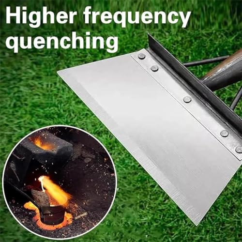 KRUFE Heavy Duty Hand Weeder for Weed Removal, Multipurpose Cleaning Shovel, Large Metal Shovel Scraper, Mud Remove Tool with Anti-Splash Panel, Gardening Tools for Home Garden(Without Handle) - Image 3
