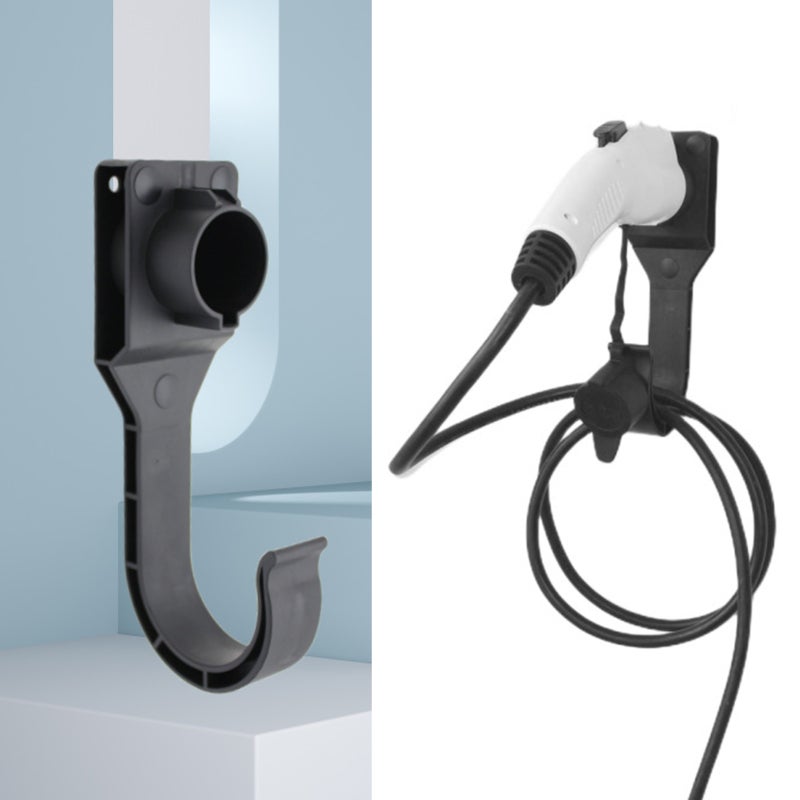 EV Charger Holder for EVSE J1772 Electric Vehicle EV Car Wall-Mount Gun-Head Socket Connector Holster Dock - Image 3