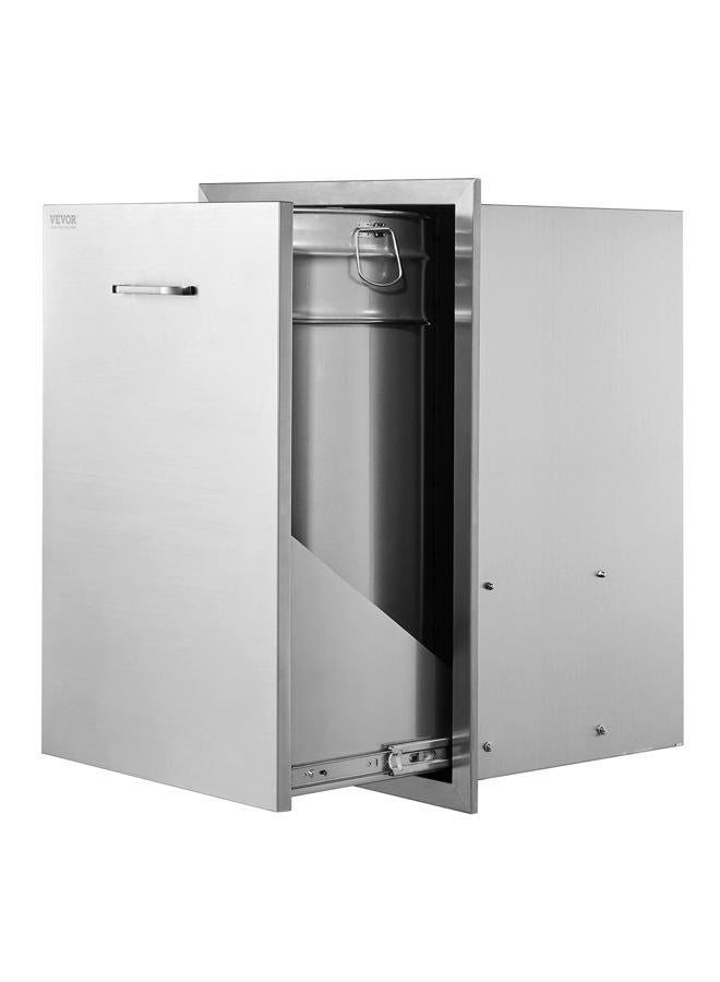 VEVOR Outdoor Kitchen Trash Drawer 19.7"W x 29"H x 15.7"D Inch Outdoor Kitchen Drawers Stainless Steel for Outdoor BBQ Island Kitchen - Image 1