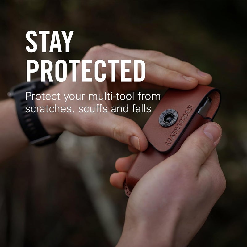 LEATHERMAN غلاف جلد فاخر من أينسوورث للأدوات المتعددة (4 بوصة) - Image 4