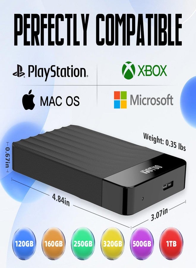 YOTUO Portable External Hard Drive 320GB Mobile HDD USB 3.0 for PC,Mac,Desktop,Laptop,PS4,Xbox,Xbox 360 - Image 2
